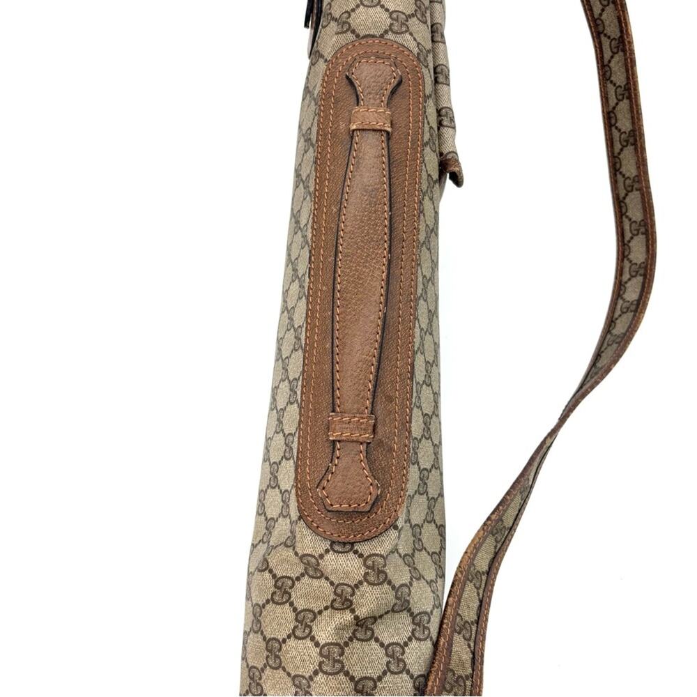 Vintage Gucci Tan GG Monogram Rifle Sling Bag - Picture 5 of 8